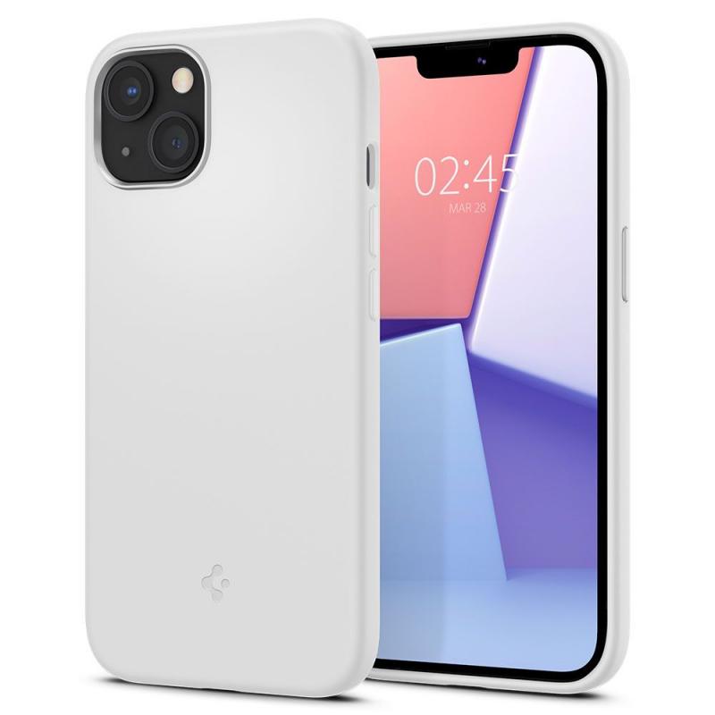 Carcasa Spigen Silicone Fit compatibila cu iPhone 13 Mini White
