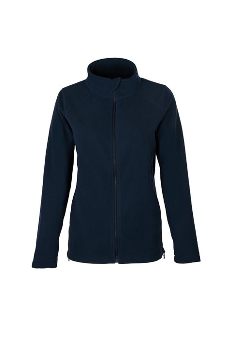 Geaca de lana cu fermoar HRM, Negru, Bleumarin