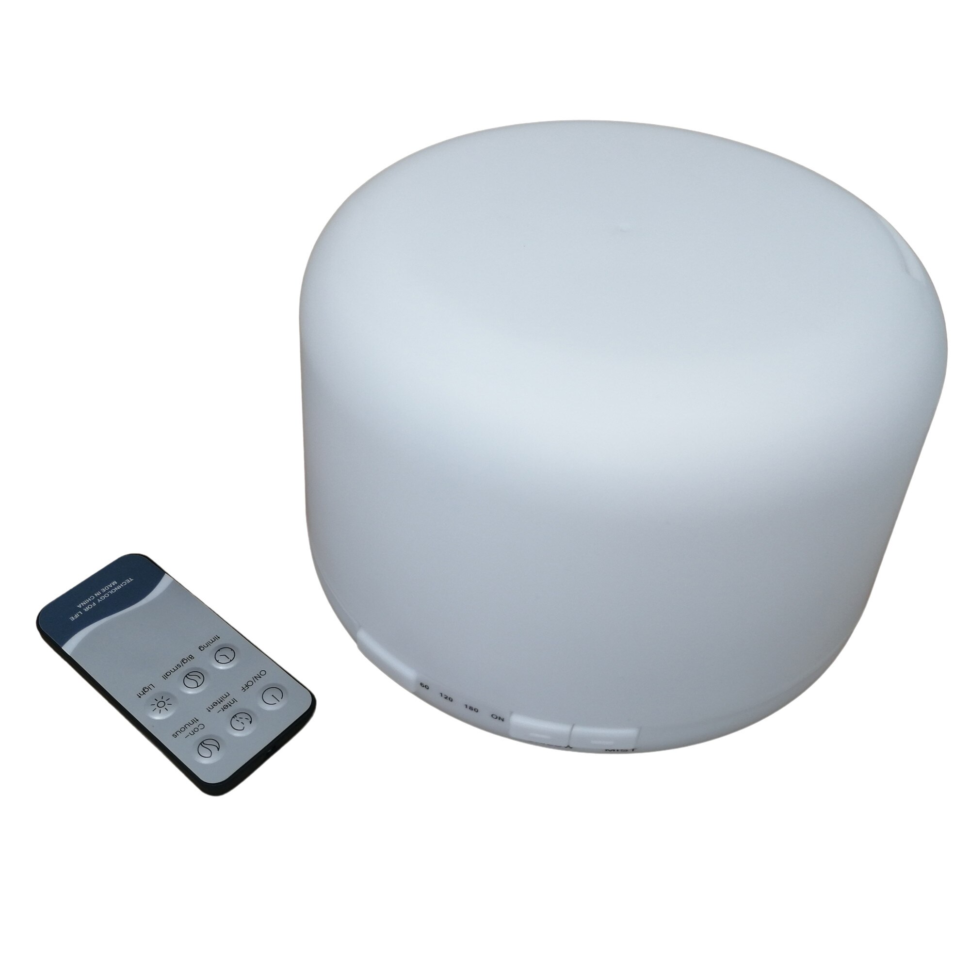 Difuzor aromaterapie, functie de umidificator, purificator, LED, 500 ml, alb