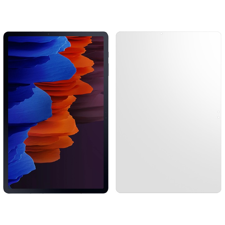 SILKASE matt fólia, Samsung Galaxy Tab S7 Plus készülékhez, elülső védelem, megújuló szilikon