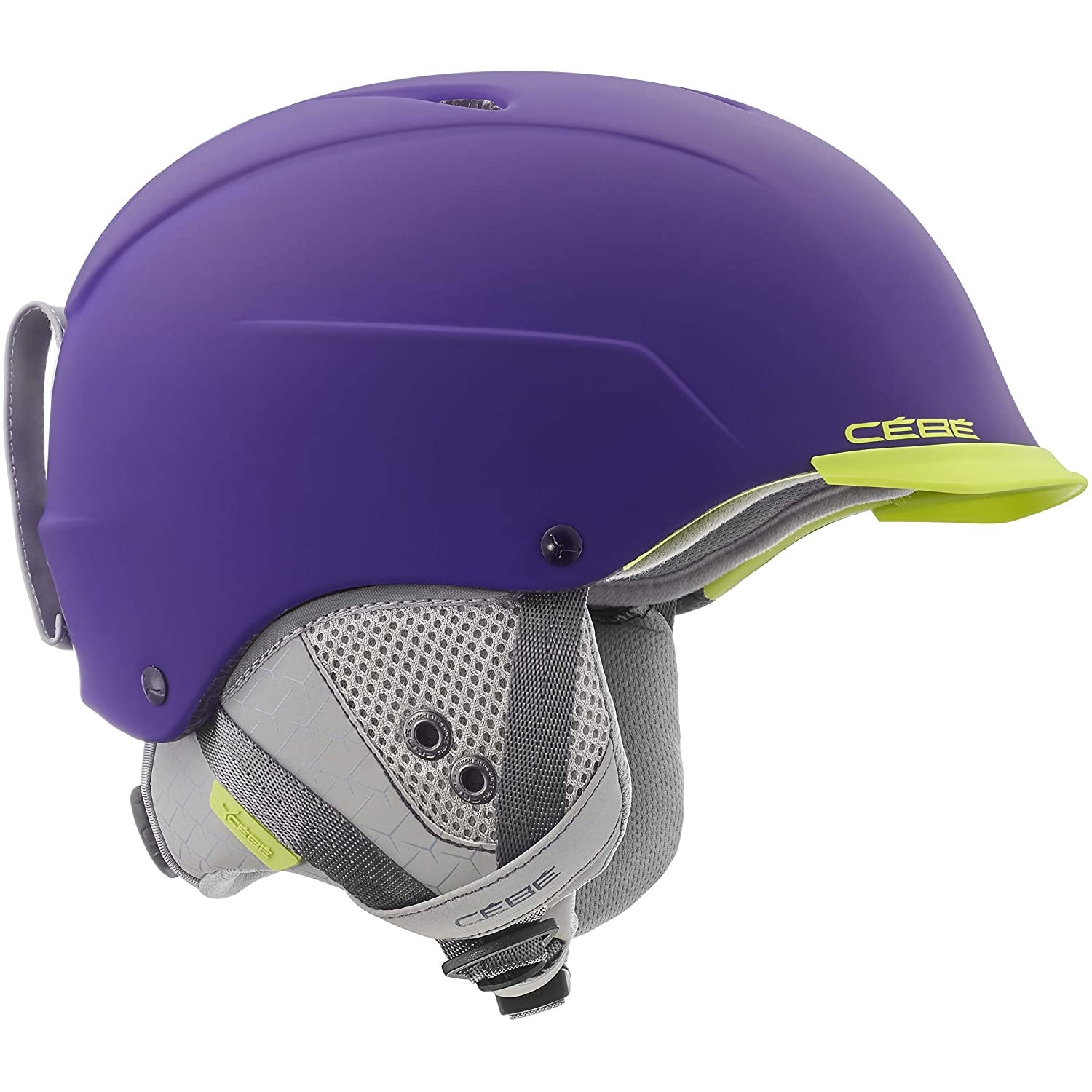 Casca ski Cebe Contest Visor Ultimate MIPS, Matt Lime Purple, M, 56-58