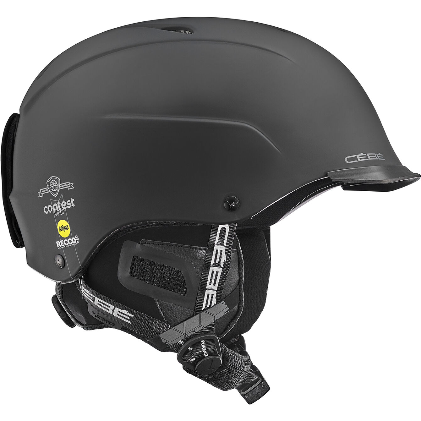 Casca ski Cebe Contest Visor Ultimate MIPS, Matt Black, M, 56-58
