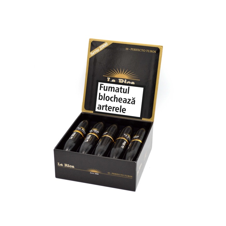 Trabucuri La Rica, Serie 2000 Habano Perfecto, Tubos, 10 buc