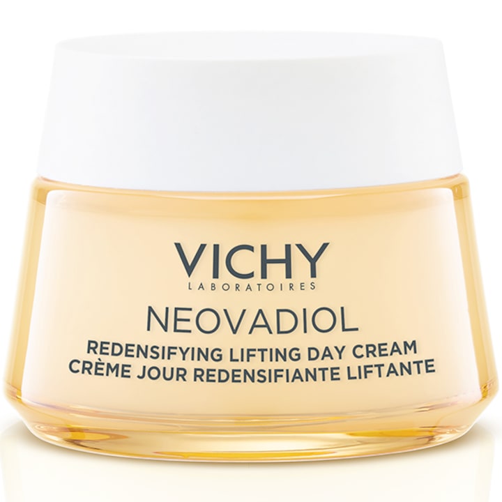 Crema de fata antirid de zi cu acid hialuronic Vichy Neovadiol Peri-Menopause cu efect de redensificare si reumplere, ten normal-mixt, 50ml