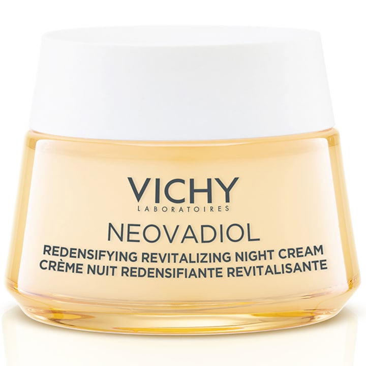 Crema de fata antirid de noapte cu acid hialuronic Vichy Neovadiol Peri-Menopause cu efect de redensificare si revitalizare, 50ml