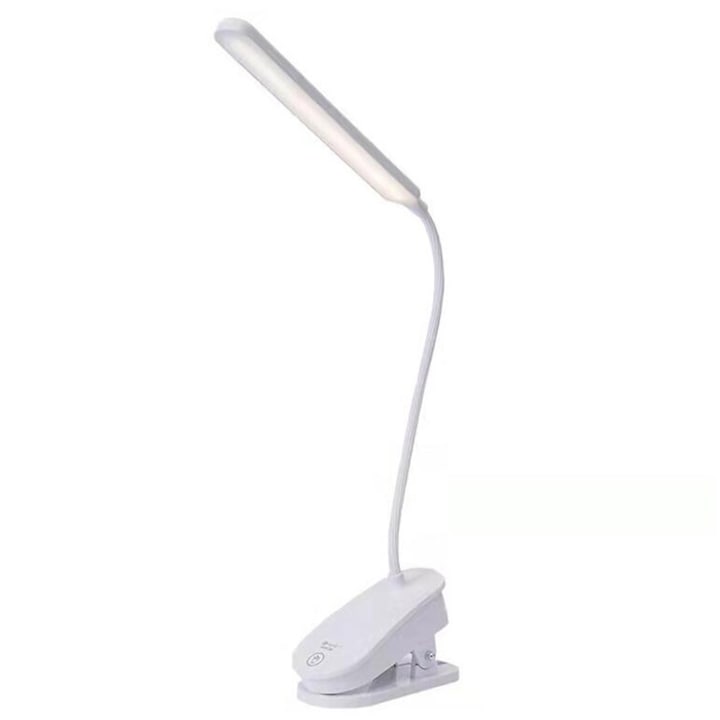 Kosiil asztali lámpa, LED, Tapintható, Három fokozatú, Tölthető, Fehér