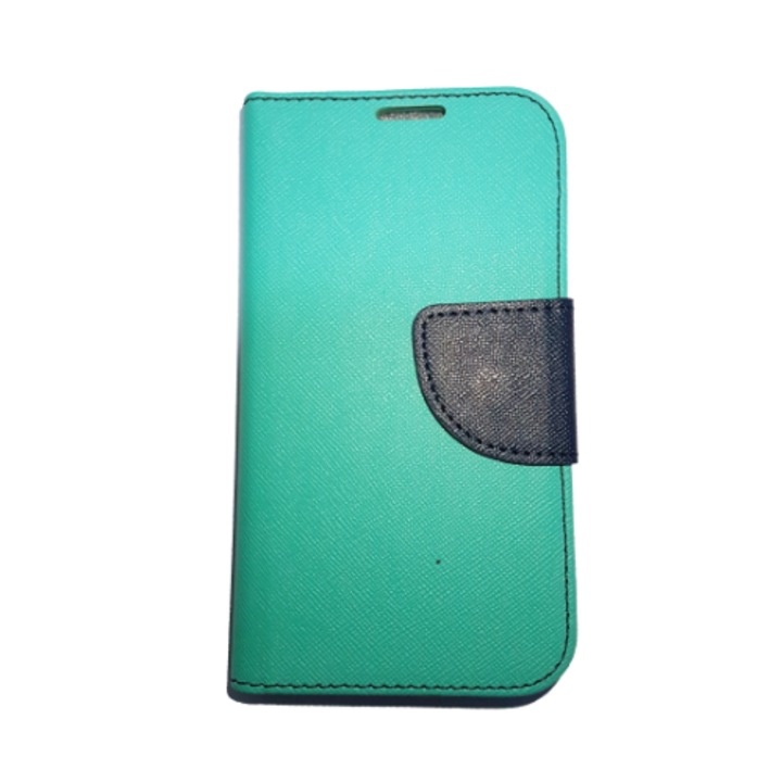 Калъф книжка за Sony Xperia M5, Fancy Case mint, Blue интериор