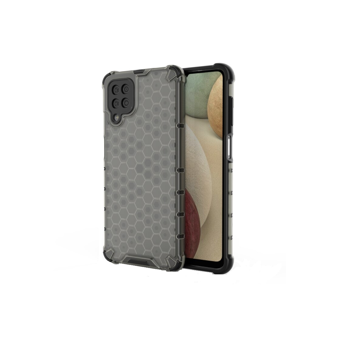 Husa Honeycomb pentru Samsung Galaxy S21 Ultra 5G, termoplastic, Negru, CRB-BBL3270