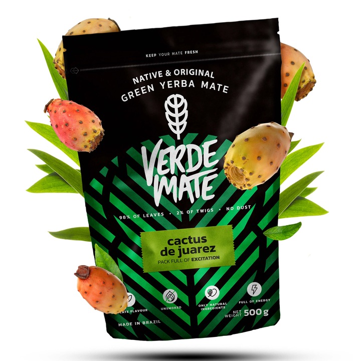 Verde Mate Tea Green Cactus, Yerba Mate, Gyógynövényes, 500g