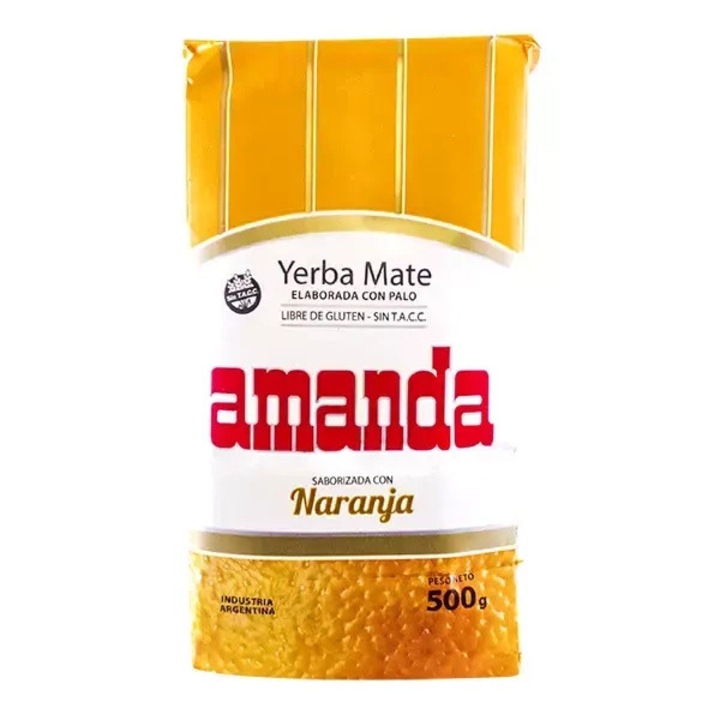 Amanda Tea, Naranja Orange, Yerba Mate, Gyógynövényes, 500g