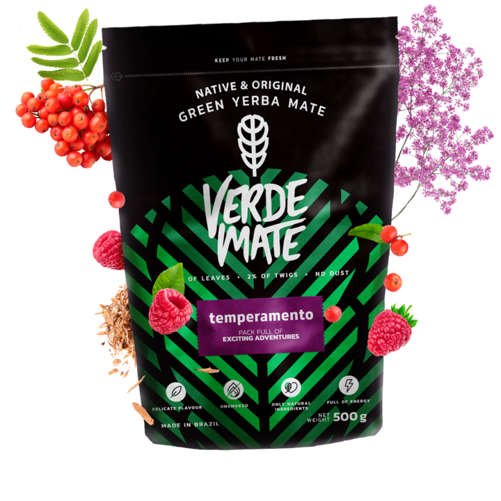 Чай Yerba Mate, Verde Mate Temperamento, Плодове, Бразилия, 500 г