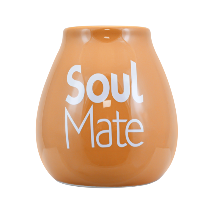 Bögre Yerba Mate, Kalácsa, Cebador, Soul Mate, Kerámia, Bézs, 350 ml