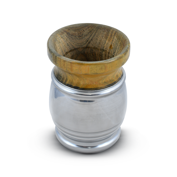 Cana Pentru Yerba Mate, Cebador, Palo Santo Pedro, 170-220 ml, Lemn Natural, Protectie Metalica, Design Traditional, Constructie Solida, Experienta Unica, Calitate Superioara