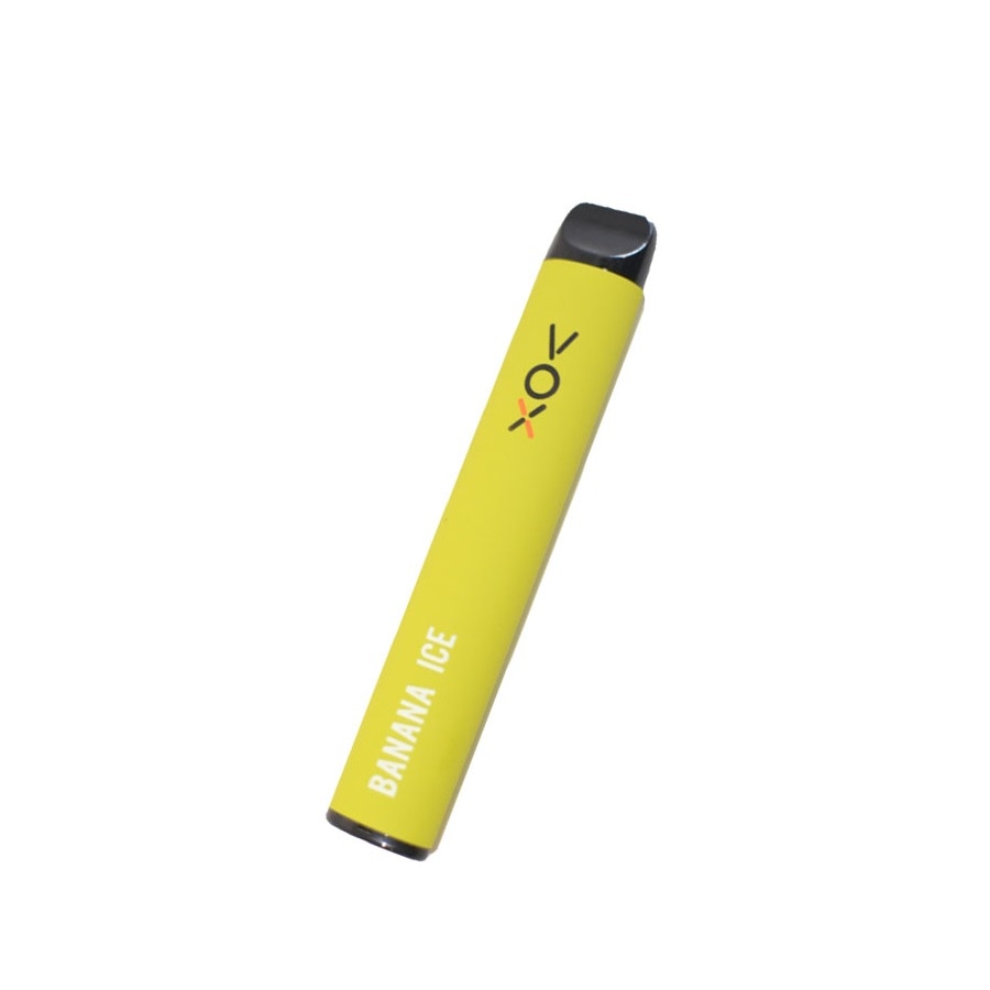 Tigara electronica tip narghilea, VOX, 850 de fumuri, aroma de banana cu gheata, fara nicotina, cantitate de lichid 2 ml