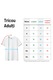 Set 5 Tricouri Albe Simple Barbati, Model Elegant, Marime XL, 100% bumbac