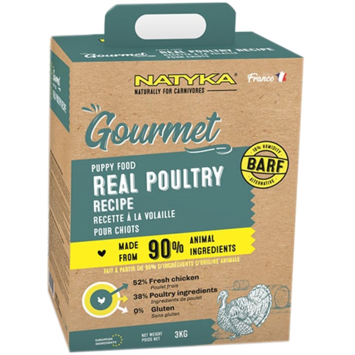 hranda semi-umeda pentru caini natyka gourmet puppy 3 kg imagen 40_1_
6