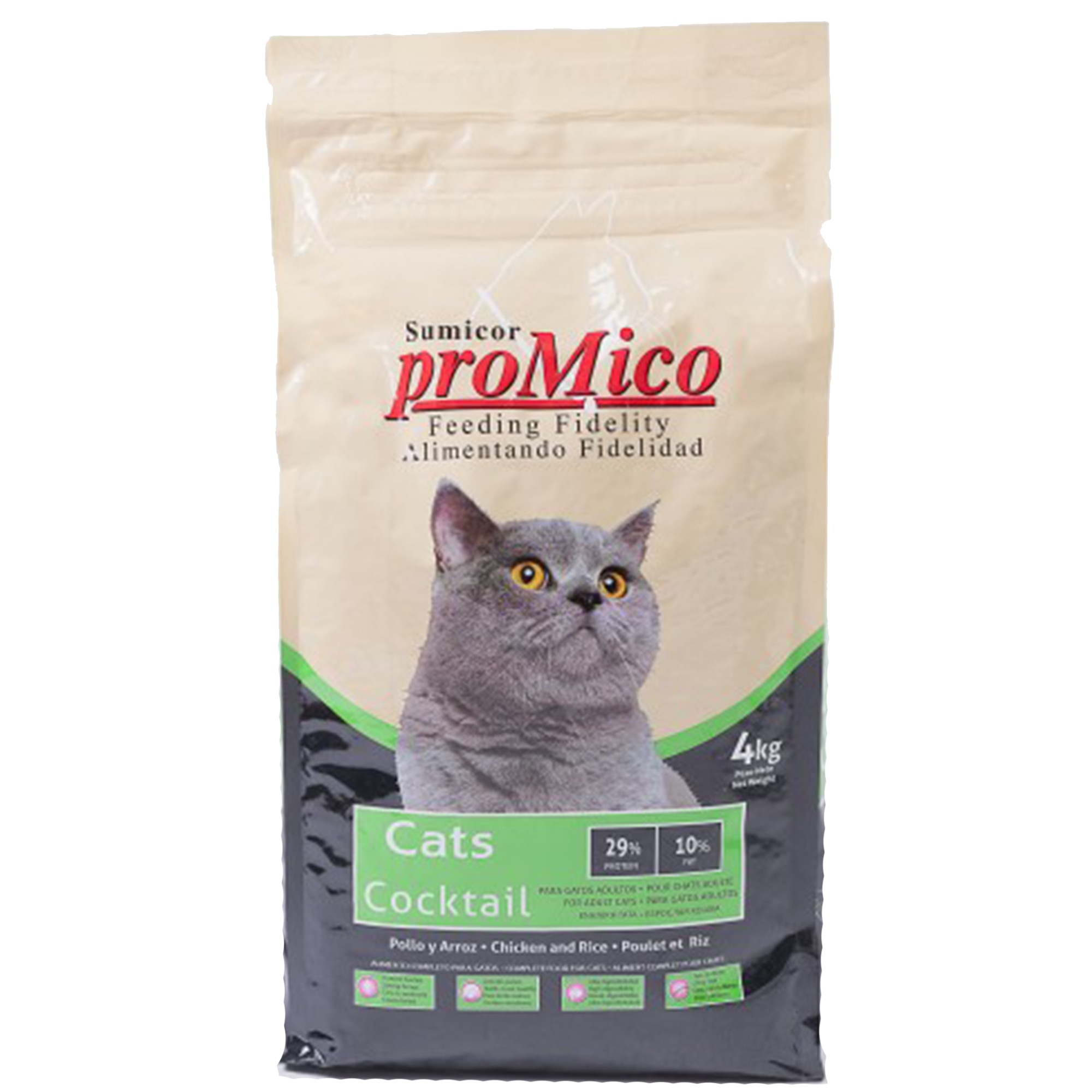 Hrana uscata pentru pisici Promico Cocktail, 4 kg