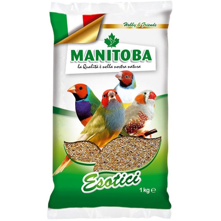 Hrana pentru pasari exotice completa Manitoba, 1 Kg