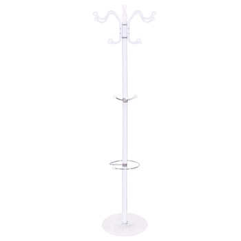 Cuier haine, Alb, Springos, 174 x 38 x 4,5 cm Cuier haine, Alb, Springos, 174 x 38 x 4,5 cm