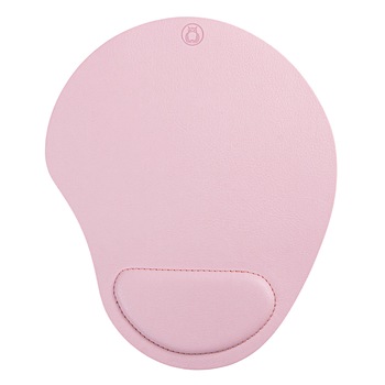 Mousepad ergonomic, piele PU, Unika, 24 x 20 cm, roz Mousepad ergonomic, piele PU, Unika, 24 x 20 cm, roz