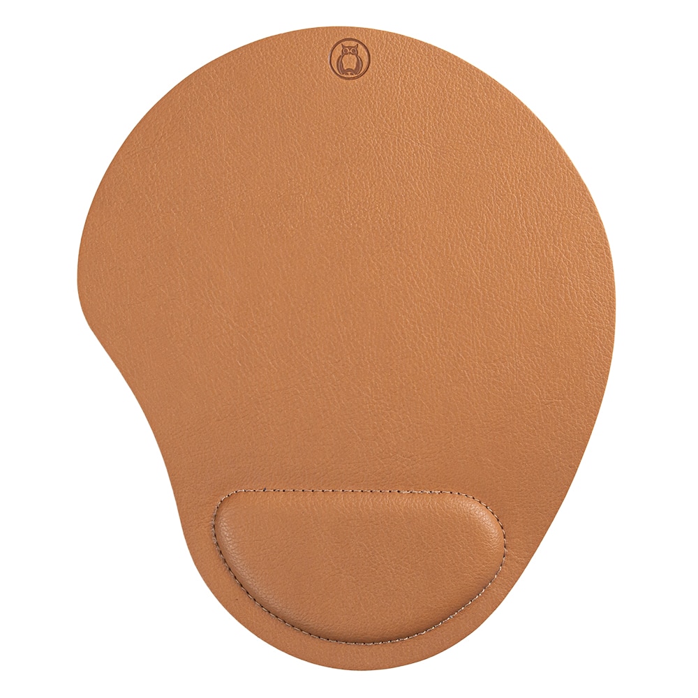 Mousepad ergonomic, piele PU, Unika, 24 x 20 cm, nude