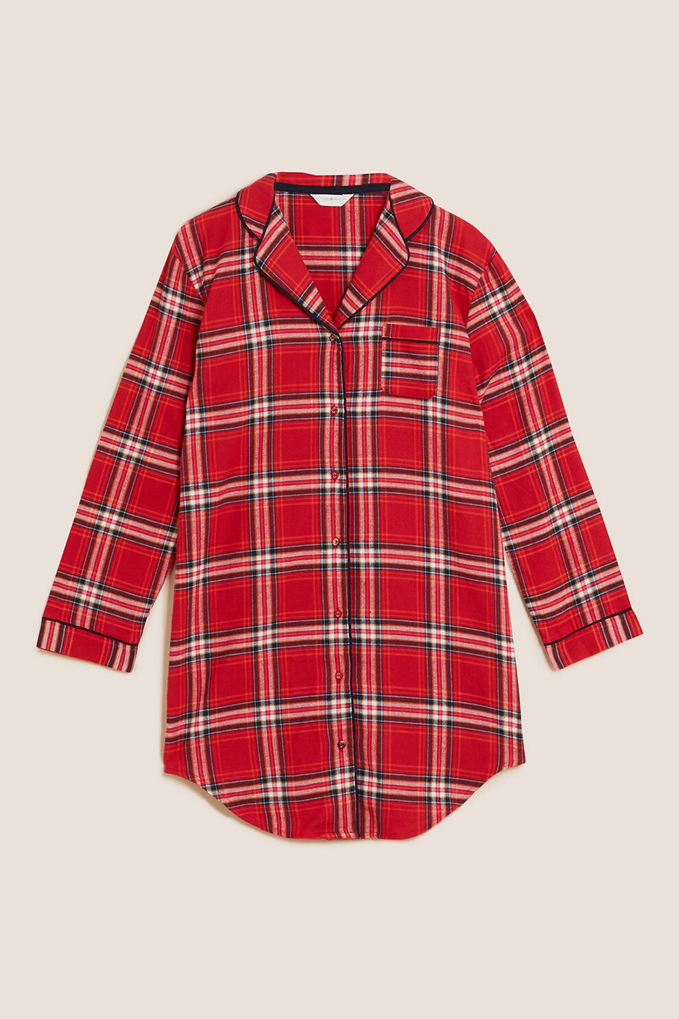 Marks & Spencer, Camasa de noapte in carouri, Rosu/Alb/Negru