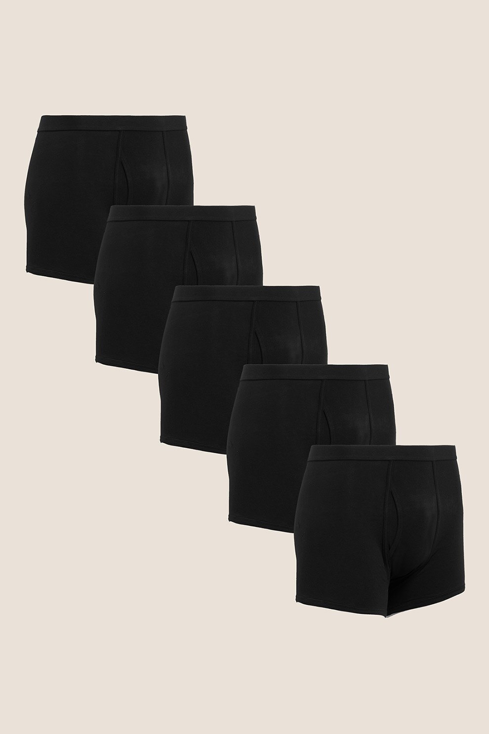Marks & Spencer, Set de boxeri uni - 5 perechi, Negru, M