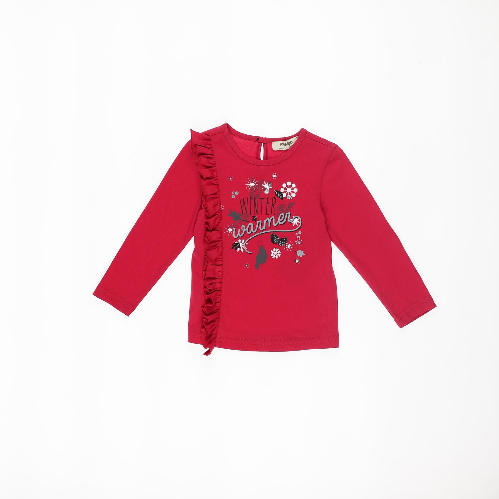 Bluza cu maneca lunga pentru fete, culoare rosie, colectia Winter Warmer 4520