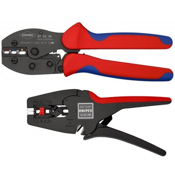 Set clesti KNIPEX de dezizolat si sertizat, sortimente de sertizare 300 bucati Set clesti KNIPEX de dezizolat si sertizat, sortimente de sertizare 300 bucati