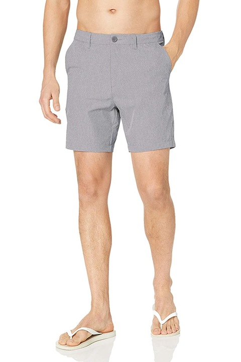 Pantaloni scurți 28 Palms pentru bărbați, cu uscare rapidă, 7"/17 cm, Gri deschis