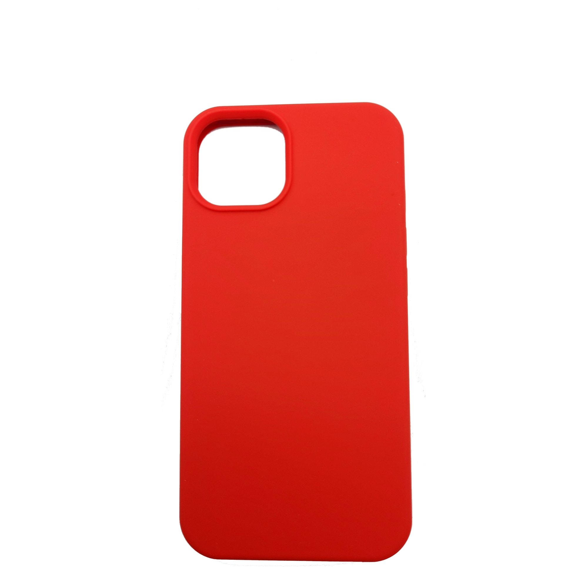 Husa protectie compatibila cu iPhone 13, ultra slim din silicon Rosu silk touch, interior din ctifea