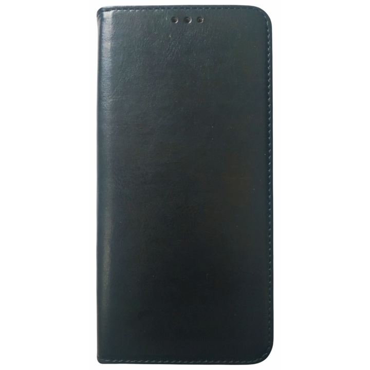 Husa telefon, Book Special case, Piele, pentru Xiaomi Redmi Note 9T, Negru/Maro