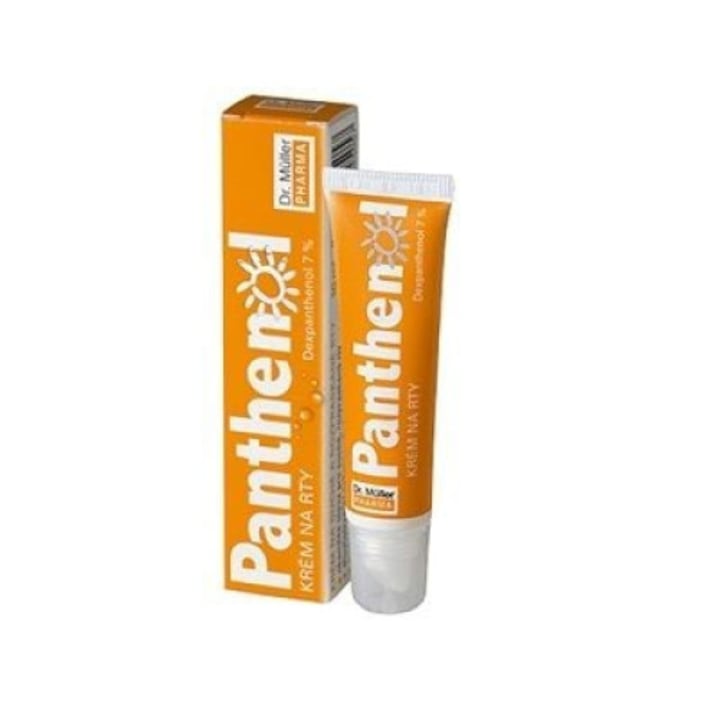 Крем за устни Dr. Muller Pharma Panthenol 7% , с мента, 10 мл