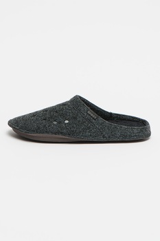 Crocs, Papuci de casa unisex cu captuseala din material teddy, Negru stins Crocs, Papuci de casa unisex cu captuseala din material teddy, Negru stins