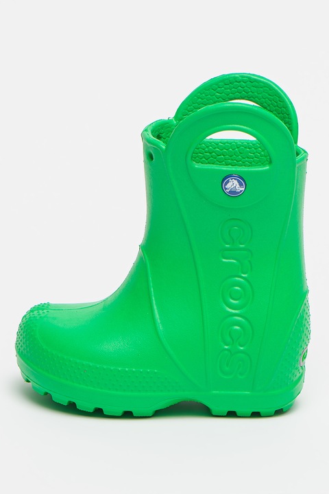 Crocs, Cizme de ploaie cu logo, Verde