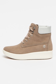 Timberland, Ghete wedge de piele Berlin Park, Taupe, 36 Timberland, Ghete wedge de piele Berlin Park, Taupe, 36