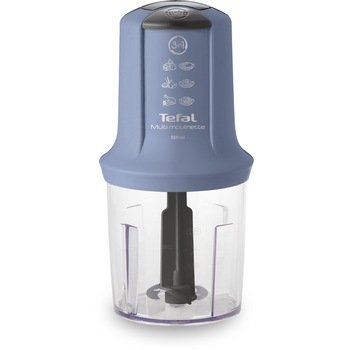 Tocator TEFAL Multi Moulinette MQ711410, 400W, 350ml, 2 trepte de viteza, Albastru Tocator TEFAL Multi Moulinette MQ711410, 400W, 350ml, 2 trepte de viteza, Albastru