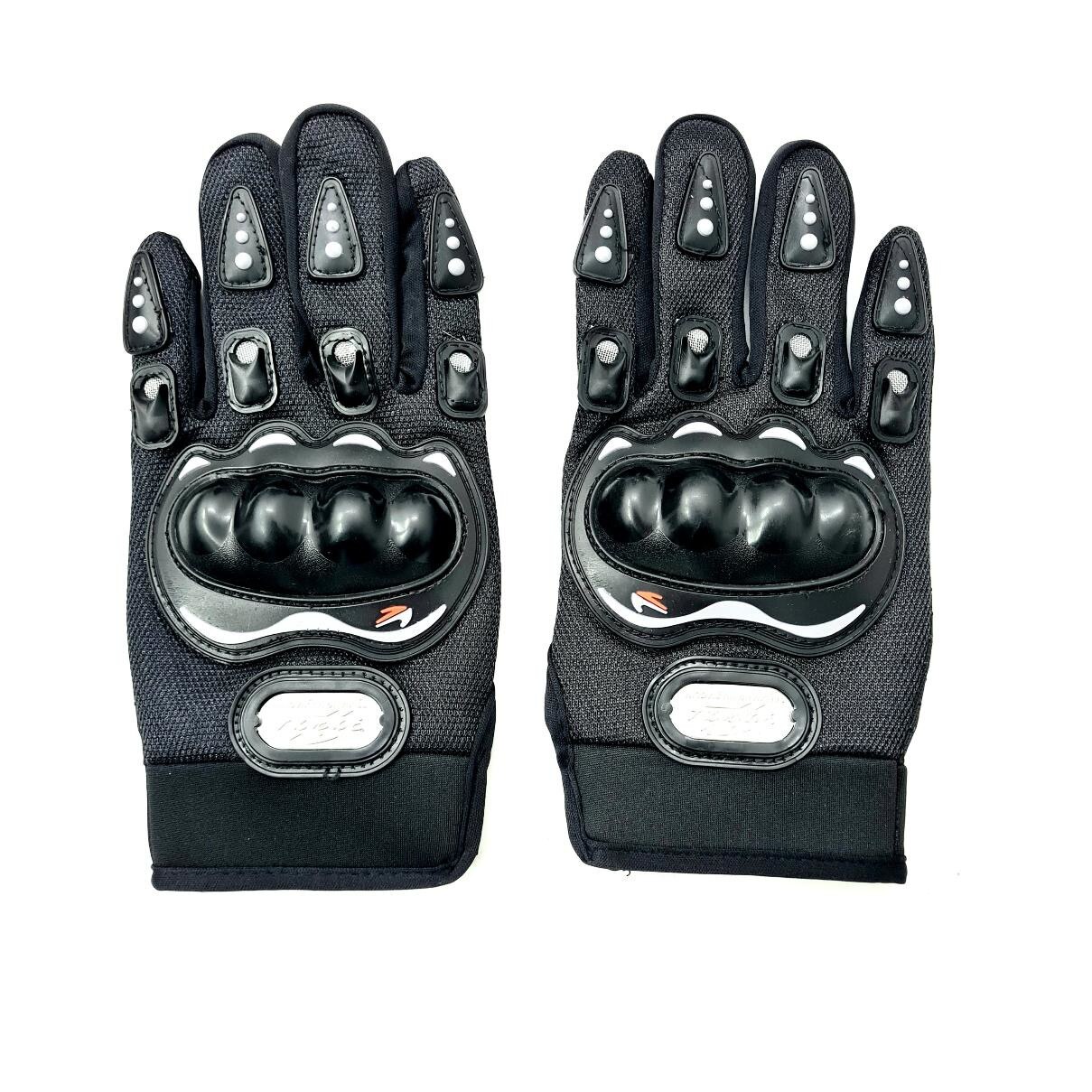 Manusi Moto, ATV cu Protectii pentru Monturi, Culoare Neagra, Marime L