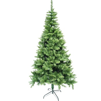 Brad artificial de Craciun, clasic, pentru interior/exterior, inaltime 180 cm, diametru 95 cm, 463 ramuri, Flippy, verde, suport metalic inclus Brad artificial de Craciun, clasic, pentru interior/exterior, inaltime 180 cm, diametru 95 cm, 463 ramuri, Flippy, verde, suport metalic inclus