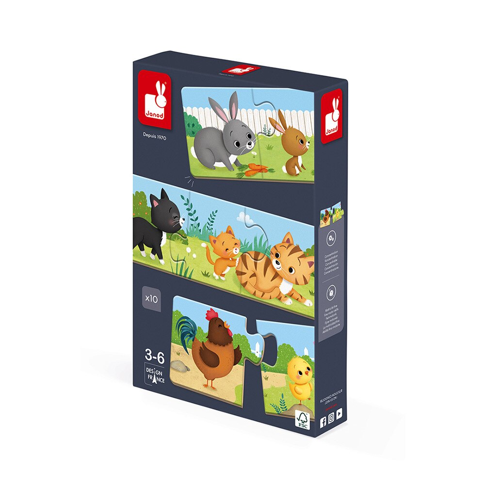 Puzzle Trionimo, Janod, 30 piese, 3 ani+