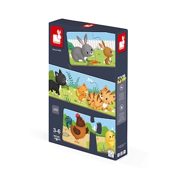 Puzzle Trionimo, Janod, 30 piese, 3 ani+ Puzzle Trionimo, Janod, 30 piese, 3 ani+