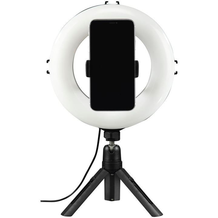 Lampa circulara Hama SpotLight 80, Ring Light 21cm, Mini-Trepied