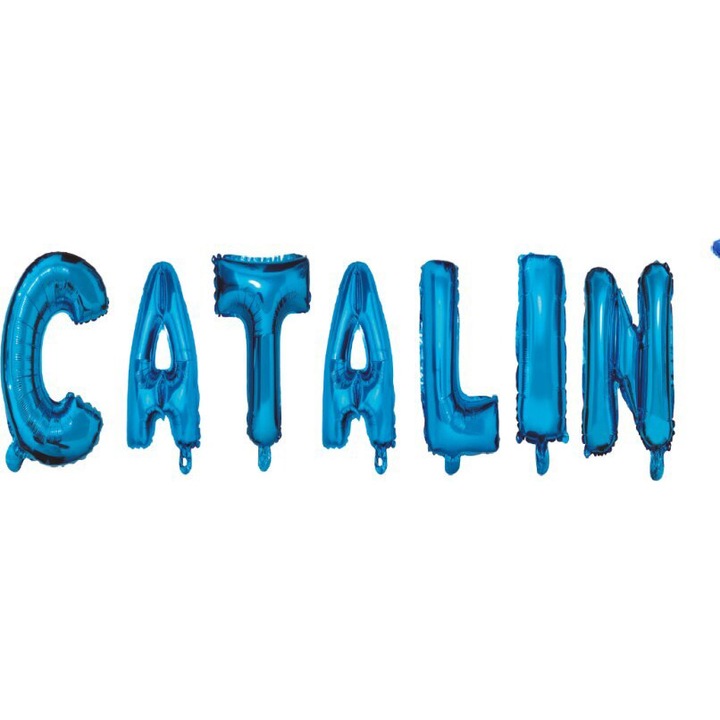 OEM Lufi betűkészlet, Catalin név, kék, 40 cm
