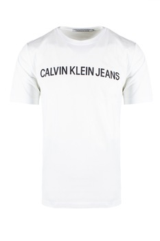 Tricou Barbati, Calvin Klein Jeans, 9708144, Logo, Alb, Alb, M Tricou Barbati, Calvin Klein Jeans, 9708144, Logo, Alb, Alb, M