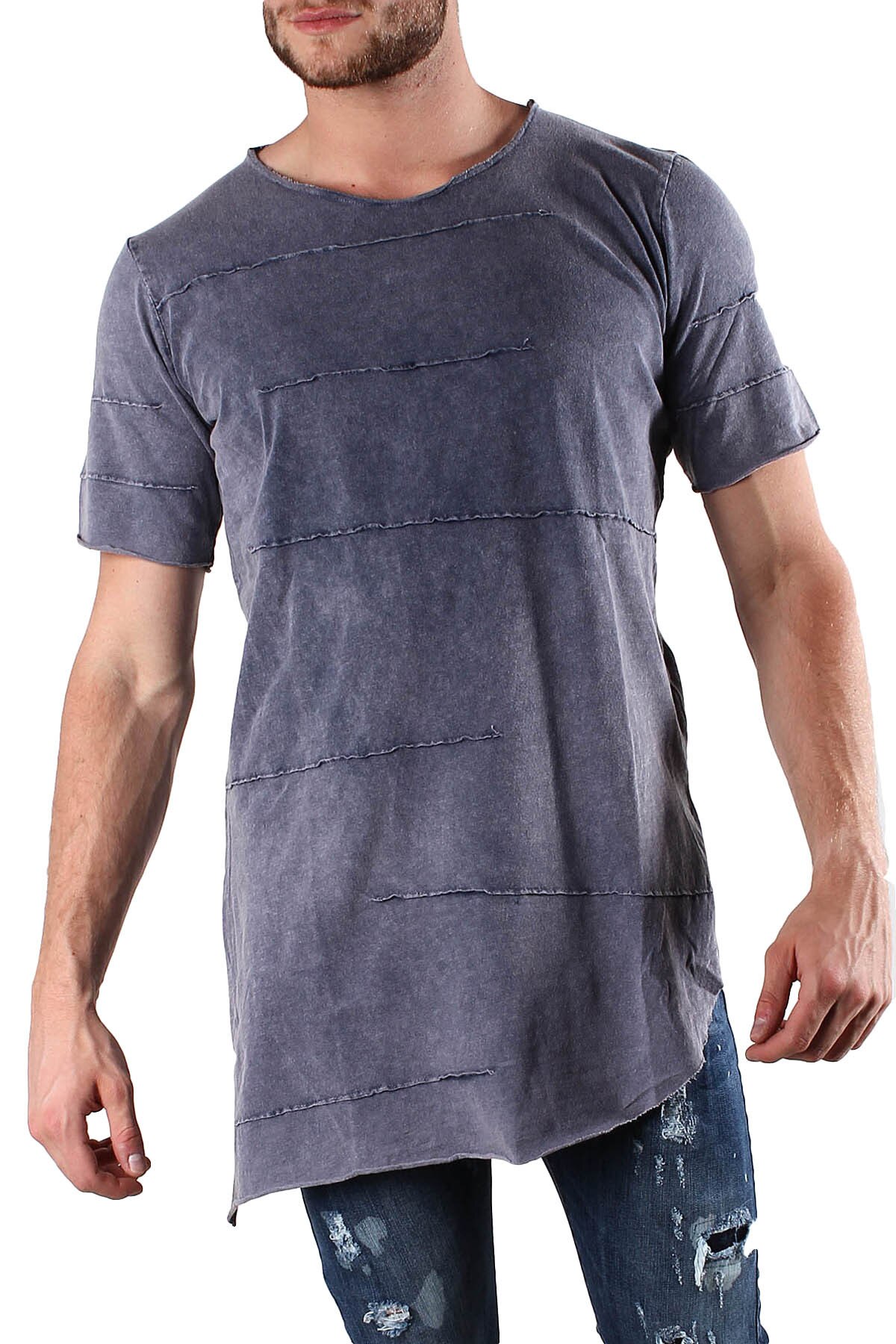 Tricou Barbati, Absolut Joy, 9708221, Logo, Albastru, Albastru