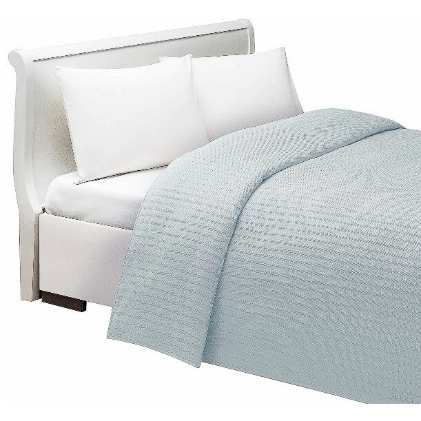 Pled bumbac 160x230cm, TAC, Basic Verde Menta (mint)