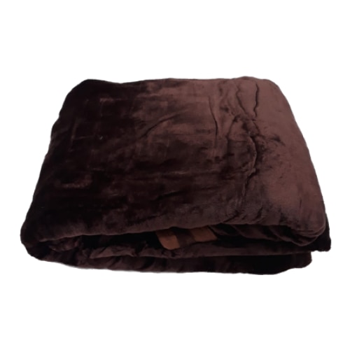 Patura cocolino pufoasa 200x220cm, Valle Rosa, Maro inchis