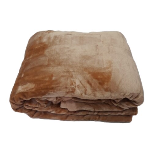 Patura cocolino pufoasa 200x220cm, Valle Rosa, Maro deschis