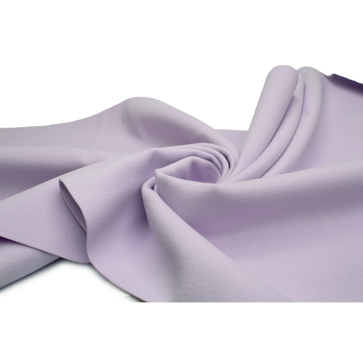 Material tesut, tip Petersham, lana artificiala, Liliac, 50 cm x 150 cm