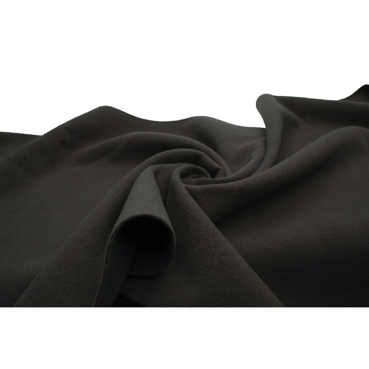 Material tesut, tip Petersham, lana artificiala, Grafit, 50 cm x 150 cm